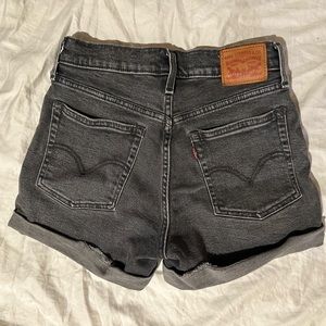 *Levi’s wedgie shorts, washed black, size 27